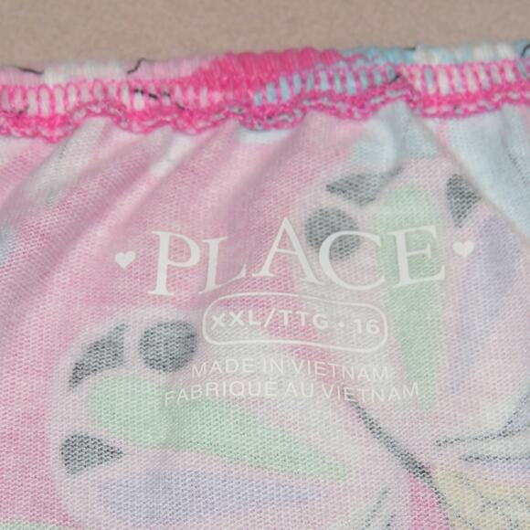 The Children’s Place Pink Butterfly Print Ruffle Strap Girls Romper - Picture 5 of 6